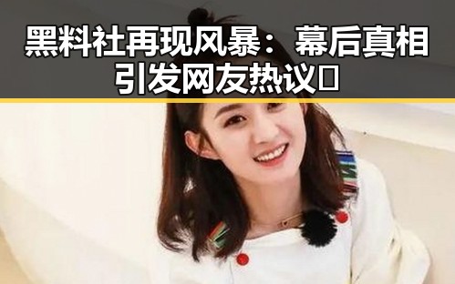 黑料社再现风暴：幕后真相引发网友热议🔥